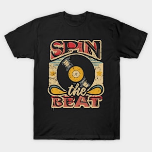 Spin the Beat - Vinyl Record T-Shirt